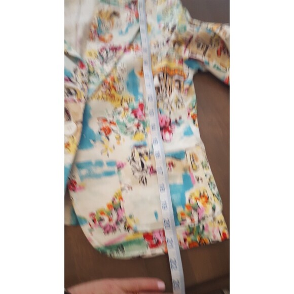 Rafaella CIty Garden Print jacket, Size 12, Cotton, unlined - Picture 6 of 6